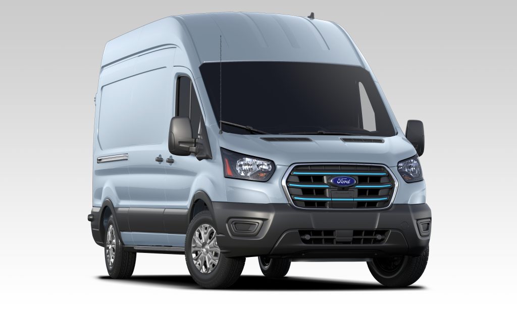 2023 Ford e transit van parked